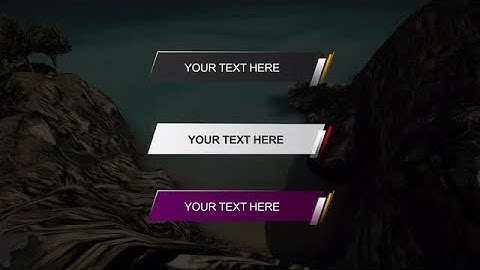 HD Lower Thirds Long Short Versions Motion Graphics Templates