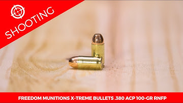 Freedom Munitions X-Treme Bullets .380 ACP 100-gr. RNFP