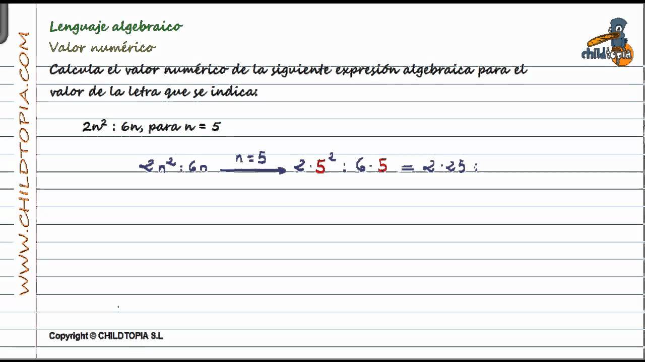 lenguaje-algebraico-valor-num-rico-youtube