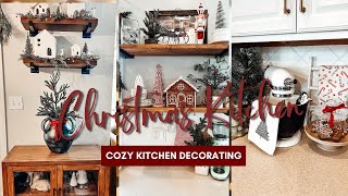 🎄NEW🎄 COZY CHRISTMAS KITCHEN DECORATE WITH ME | Cozy Christmas Kitchen Decorating Ideas 2023