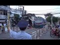 Train SE8 Saigon - Hanoi passing in Ho Chi Minh City (2015)