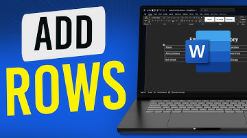 How To Add A Row To A Table In Word