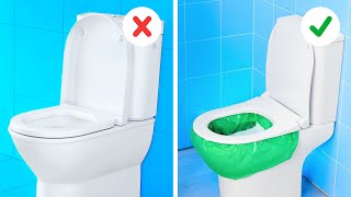 BEST RESTROOM TRICKS to keep your comfort at high level || Toilet crafts, cleaning ideas, soap