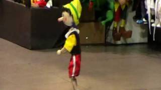 Pinocchio puppet dancing