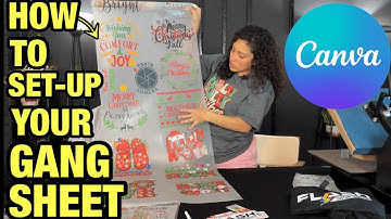 HOW TO SET UP YOUR DTF GANG SHEET ON CANVA IN 2022 | SET UP YOUR GANG SHEET STEP BY STEP IN CANVA