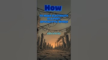 How to Make Electricity in a Post-Apocalyptic World ⚡ Survive Without Power #shorts  #science