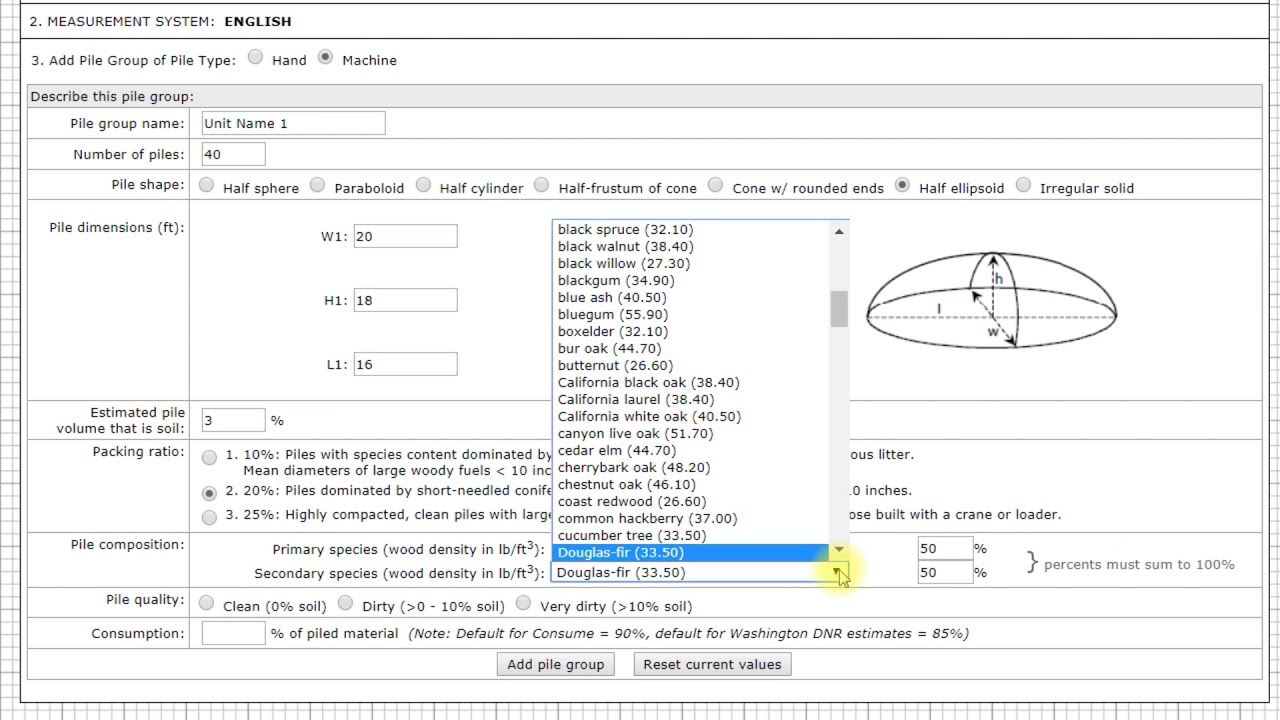 Piled Biomass Calculator YouTube