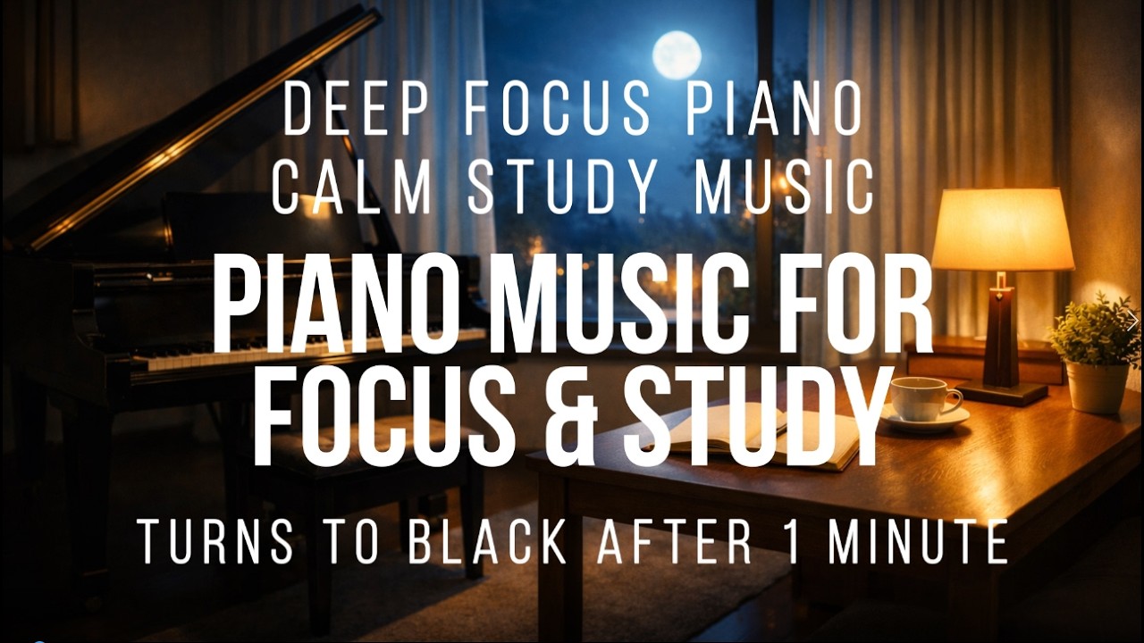 Quiet Pages - Deep Focus Piano - Calm Study Music for Concentration (No ...