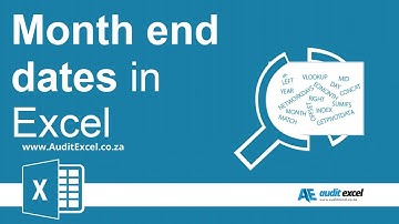Last day of month for month/ year dates in Excel