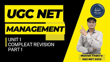 UGC NET Management Unit 1 Full Revision | Part 1  #ugcnet #ugcnetmanagement #ugcnetpreparation