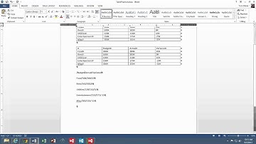 Word 2013: Creating Tables