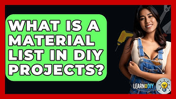 What Is a Material List in DIY Projects? - LearnToDIY360.com