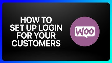How To Set Up WooCommerce Login For Your Customers Tutorial
