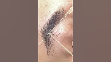 Eyebrow threading tutorial #eyebrowthreadingtutorial #eyebrows #shortvideo #shorts