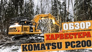 Харвестер KOMATSU PC200. Обзор ч.1