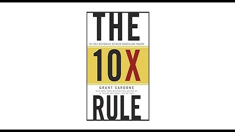 Grant Cardone’s “The 10X Rule” in 2 minutes