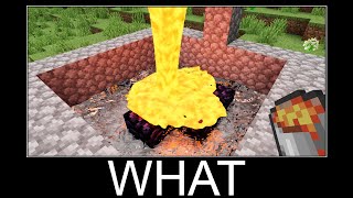 Minecraft realistic wait what meme, Lava, Water, Slime #334
