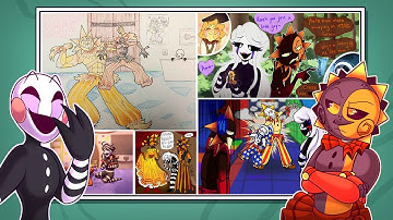 Eclipse and Puppet REACT TO AMAZING FNAF FANART