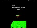 Stop the video on your month