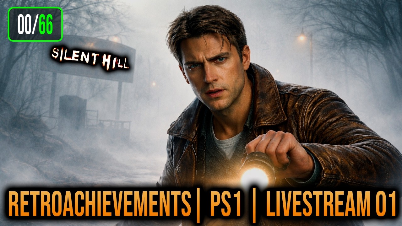 🔴[LIVE - VERTICAL] JOGOS CLÁSSICOS PS1 - SILENT HILL - RETROACHIEVEMENTS - EP01