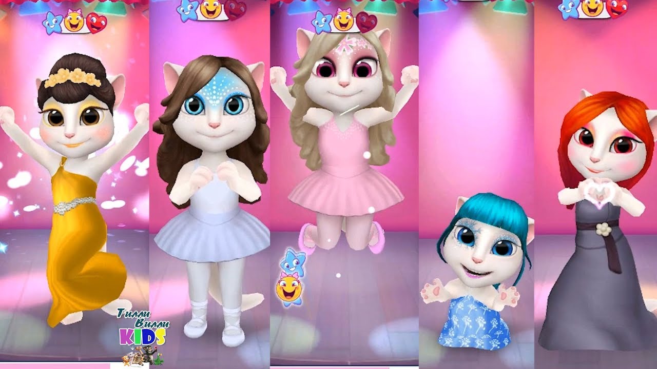 ДЕНЬ РОЖДЕНИЯ КОШЕЧКИ АНИ 😻 АНЖЕЛА ПЯТЬ КОШЕЧЕК # 4 Моя говорящая Анджела