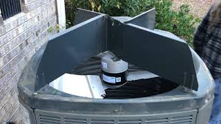 Trane XL16i Heat Pump Outdoor Fan Motor replaced real time