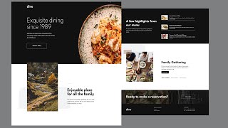 Create a Restaurant Website using HTML CSS and JavaScript