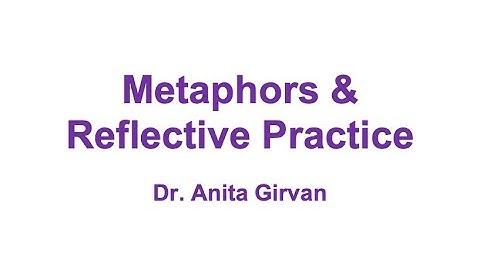 Metaphors & Reflective Practice by Anita Girvan (Part III)