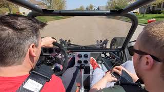Test drive of the Turbo Adult Go-kart Subaru EJ20 Powered, VF39 Turbo 294whp / 257wtq
