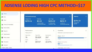 Adsense Loading Method (2023)  High CPC  ||   Low CTR ||  Adsense Loading Method CPC Increase Tricks