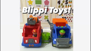 Blippi toys! #blippi #blippitoys #firetruck #garbagetruck #toysforkids #toys