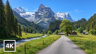 Driving SWITZERLAND's Most Idyllic Valley 🇨🇭 / 4K 60fps / Real Sound