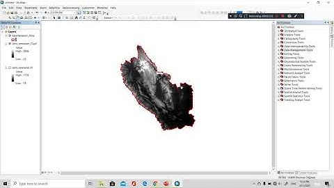 [การตัดข้อมูล (Clip) ในไฟล์แบบต่าง ๆ ]How to Clip Raster file and Feature file in ArcGIS 10.5