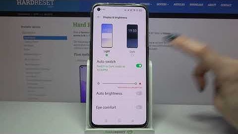 How to Enable Automatic Brightness in Oppo Reno5 5G - Disable Adaptive Brightness