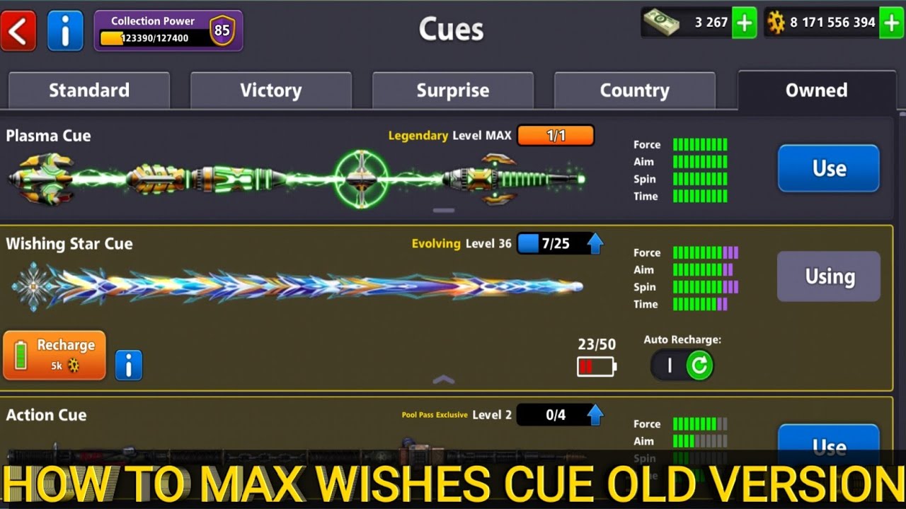 How to max wishes cue old version trick