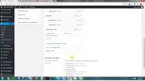 Menu sản phẩm bên trái