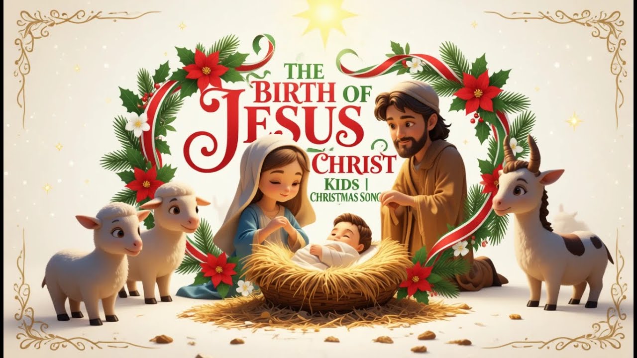 THE BIRTH OF JESUS | KIDS CHRISTMAS SONGS & NATIVITY STORY - YouTube