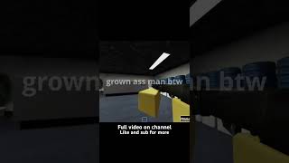 Bro was far too excited to get that gun #roblox #funny #clips #gaming