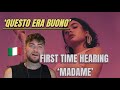 Learning Italian 🇮🇹 & First Time Hearing Madame - MAREA [REACTION]