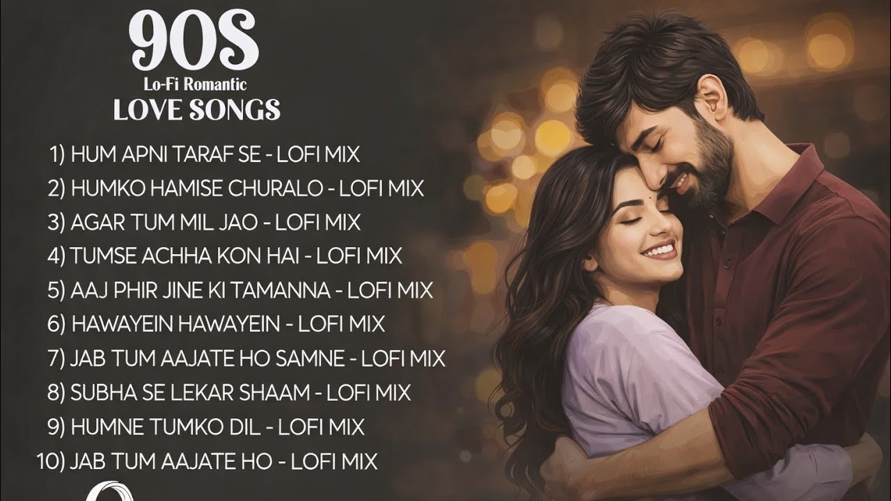 👉 90's Bollywood LoFi Mix 💕 Romantic Love Songs | Relaxing Chill Music Playlist