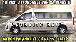 TOP 10 AFFORDABLE 11 - 19 SEATER NA COMERCIAL VEHICLE DITO SA BANSA MULA SA IBAT IBANG BRAND TOYOTA!