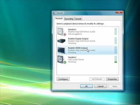How to manage Sound Settings in Windows VISTA