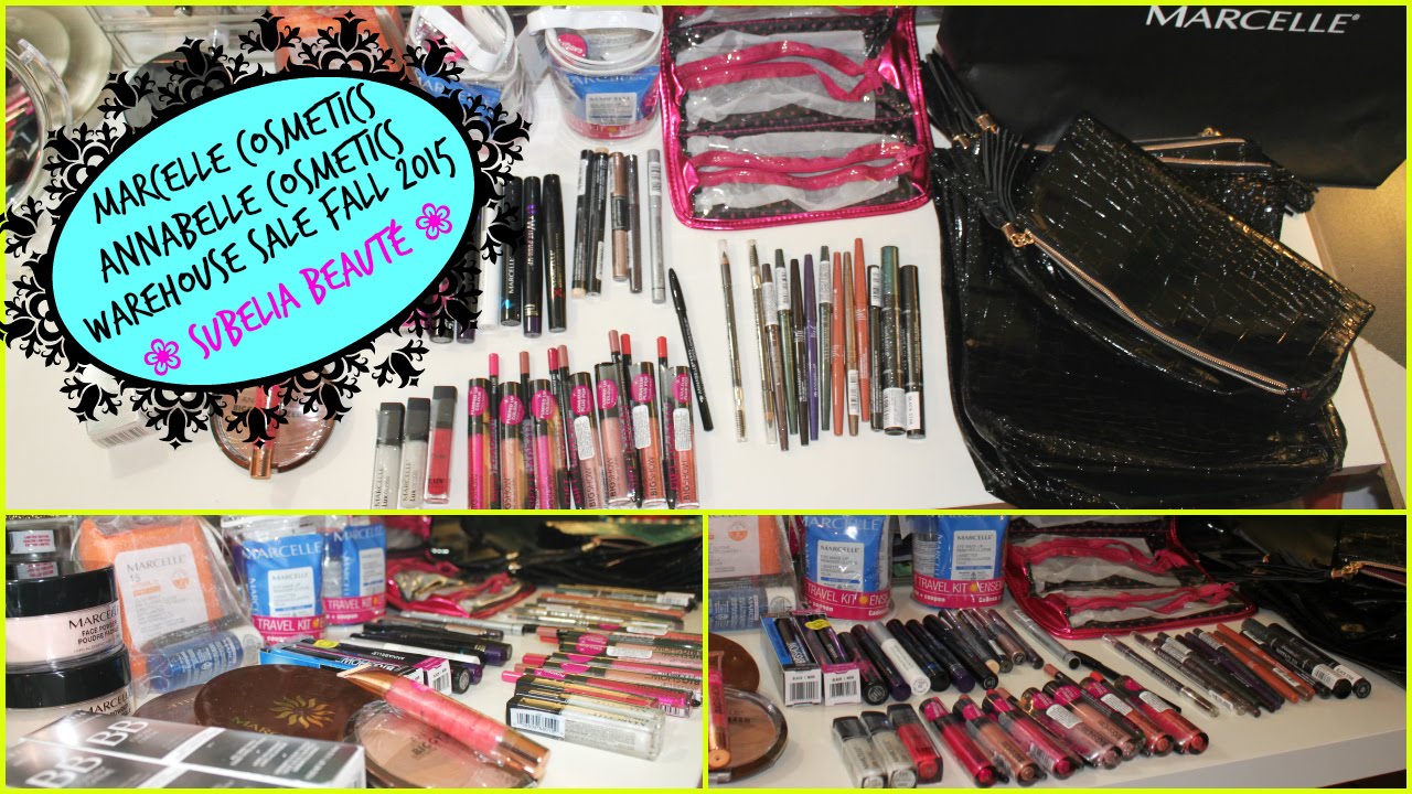 Makeup Warehouse Sale Vente Entrepôt Annabelle Marcelle cosmetics