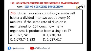 Sum of Geometric Progression | 1001 SOLVED PROBLEMS IN ENGINEERING MATHEMATICS  | Day 5 #246