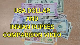 US Dollar and Indian Rupee Comparison - Rupee and Dollar Comparison - Dollar Comparison