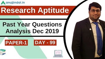 5 MCQs | Paper 1 | Research Aptitude | UGC NET JRF JUNE 2020 | Day 99 - by Shubham Sir