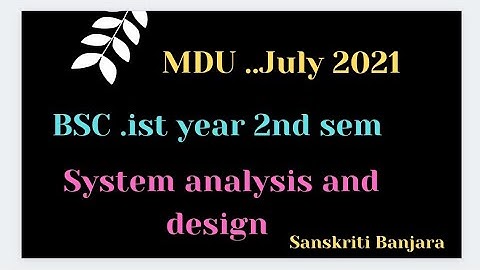 structure system analysis and design ..July 2021 ..bsc 2nd sem ..mdu