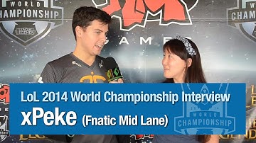 LoL 2014 World Championship Interview - xPeke (Fnatic Mid Lane)