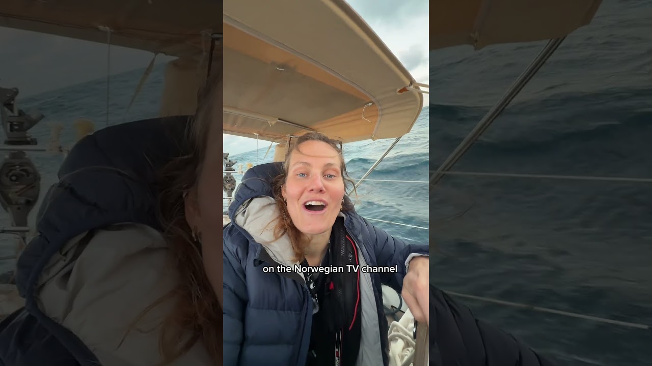 ⁣Day 2 of sailing solo across the Atlantic Ocean