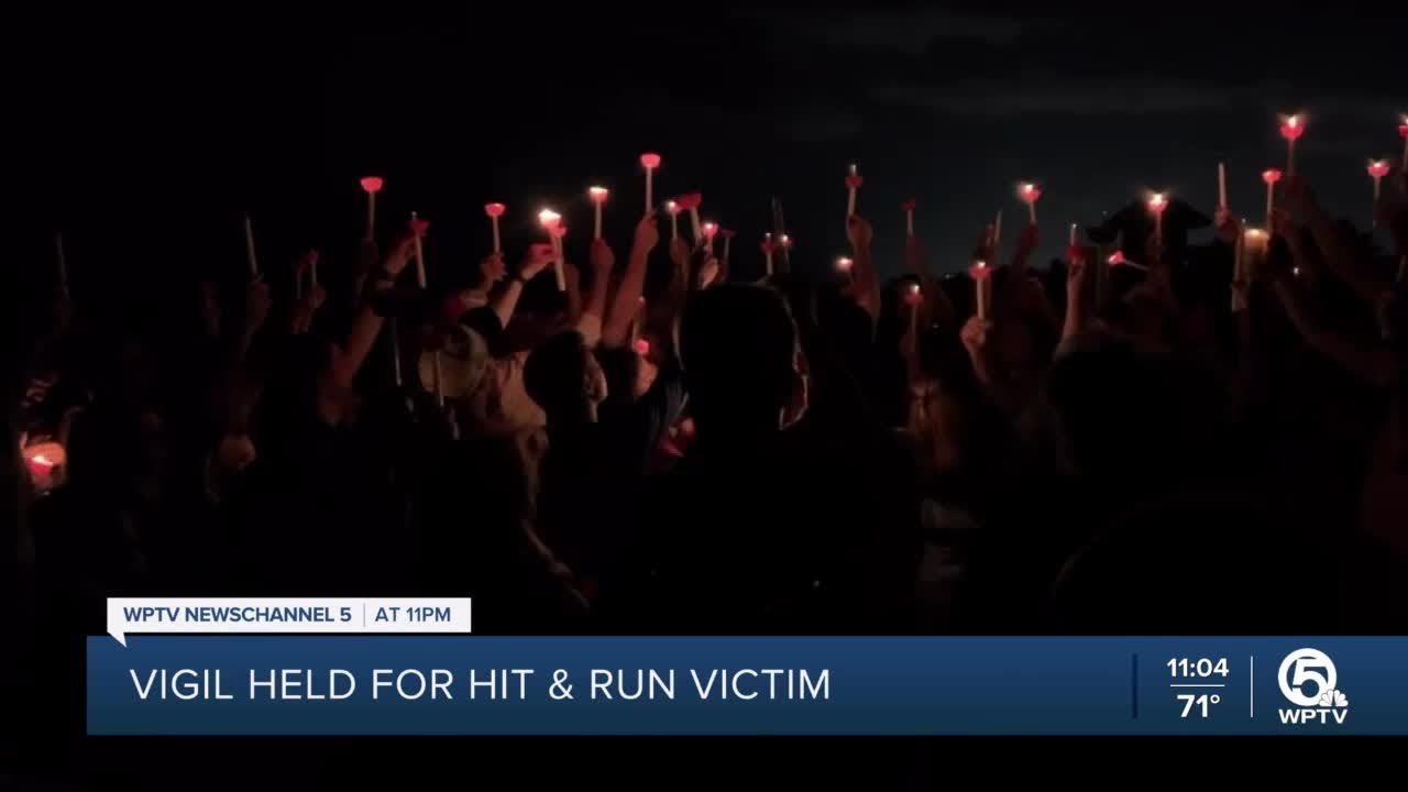 Vigil honors man killed in Boca Raton hit-and-run crash - YouTube